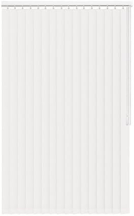 X1NGFU Lamellenvorhang Vertikaljalousie,Weiß Lamellen Fenster Rollo,Verdunkelungslamellen,lichtdurchlässig Schiebegardine,Sichtschutz Sonnenschutz,Anpassbare Farben,Breite X Höhe (140cm x 160cm)