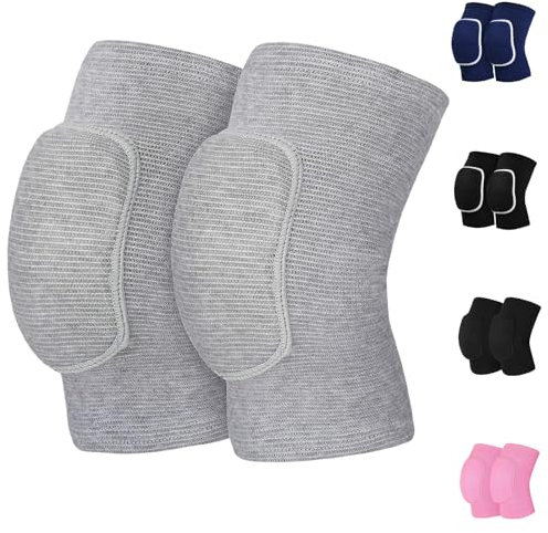 HISFFOG Rodilleras de voleibol para mujeres, hombres, adolescentes, niñas, niños, voleibol, baloncesto, fútbol, baile, yoga, tenis, correr, ciclismo, entrenamiento,