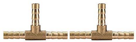 T-Widerhaken, 5 Stück, Messing, T-3-Wege-Schlauchverbinder, Anschlüsse, Widerhaken, Luft, Wasser, Öl, Gas, Kraftstoff, 6/8/10/12 Mm (6mm)