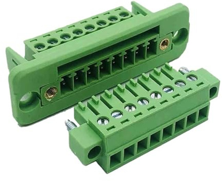 Generisch 1 Satz 15EDGWC Rastermaß 3,81 mm 2P/3P/4P/5P/6P/8P/9P steckbarer Anschlussklemmenblock-Anschluss JM15EDGKM Rastermaß 3,81 mm(8P)