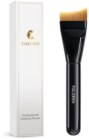 Fixleren - Pincel de base de maquillaje, brocha de maquillaje, brocha de base ultra fina, brocha cosmética para base líquida para mujer, brocha de máscara.