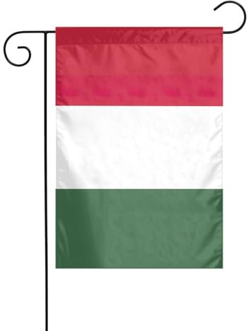 Bandiera dell'Ungheria da giardino su entrambi i lati, 30,5 x 45,7 cm, bandiere per decorazioni all'aperto e vacanze, bandiera da cortile durevole