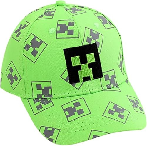 Miner Casquette de Baseball Ajustable, Cartoon Chapeau pour Enfant, Chapeau de Soleil pour Garçon, Casquette de Baseball Garcon Décontractée pour Les Sports d'Extérieur-E