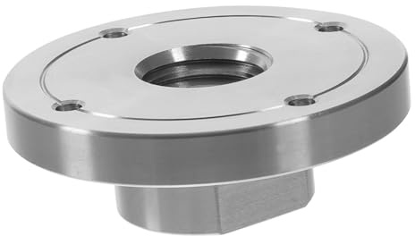 INOOMP Adaptateur et Surface Plate pour Mandrin de Tournage sur Bois 3 Pouces en Acier Filetage 1-8tpi pour Projets de Tournage sur Bois Précision