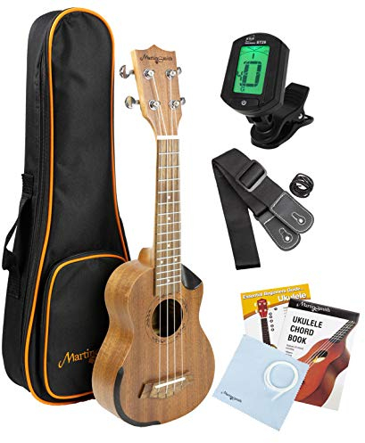 Martin Smith Premium Concert Ukulele with Tuner, Padded Bag & Spare Aquila Strings