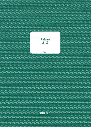 EDIPRO - E4011 - Adressbuch mit Spiralbindung und laminierten Indexen 30 Blatt f.to 24x17