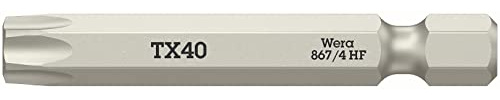 Wera - 05060511001 - Inserti con funzione di ritegno, 867/4 TORX® HF Inserti con funzione di ritegno, TX 40 x 50 mm