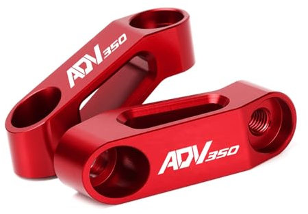 TCHAU Spiegelhalterung Für Honda ADV350 ADV160 ADV150 ADV 350 150 160 750 Motorrad Rückspiegel Verlängerung Riser Verlängern Adapter Halterung (Color : C Red)
