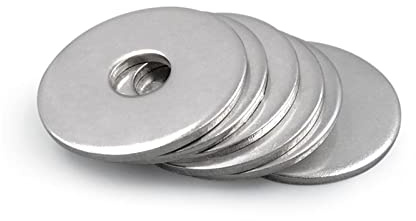 Arandelas de acero inoxidable, lavadora plana de reparación, arandelas, 2/50X M2.5 M3 M3.5 M4 M5 M6 M8 M10 M12 M14 M16 A2-70 Junta lisa de arandela plana grande y ancha de gran tamaño de acero inoxida