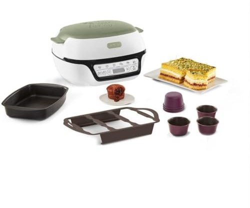 Tefal - machine à gateaux 1100w vert - KD804310
