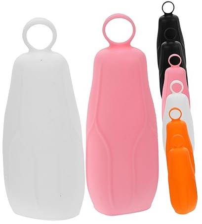 WOONEKY 8pezzi Copertura Per Bottiglie in Silicone Per Viaggio Custodia Antigoccia Morbida e Resistente in Silicone Elastico Leggero Per Kit Bagno Portatile e Accessori Viaggio