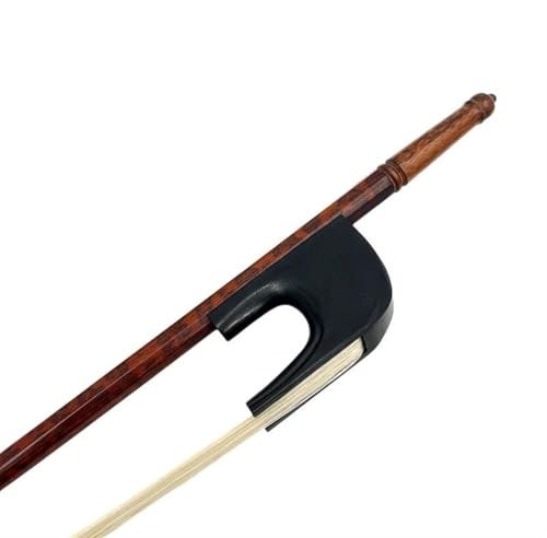 Geigenbogen 1 Stück Kontrabassbogen Im Deutschen Stil Barocker Bassbogen Aus Schlangenholz(Snakewood 1)