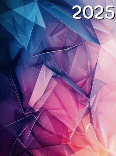 Kalender 2025: Terminkalender und Wochenplaner mit Uhrzeiten | Zwei Seiten pro Woche Seite