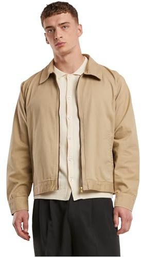 Urban Classics Herren Übergangsjacke Workwear Jacket, lässige Workwear Jacke mit Reißverschluss, Herren Freizeitjacke, Größen S - 5XL