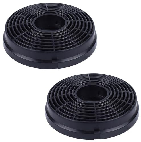 Lot de 2 filtres à charbon pour hotte aspirante compatibles avec Respekta Lamona HJA2480 HJA2908 LAM2401, filtres de rechange pour hotte aspirante, faciles à installer, 105 x 22 mm