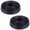 Lot de 2 filtres à charbon pour hotte aspirante compatibles avec Respekta Lamona HJA2480 HJA2908 LAM2401, filtres de rechange pour hotte aspirante, faciles à installer, 105 x 22 mm