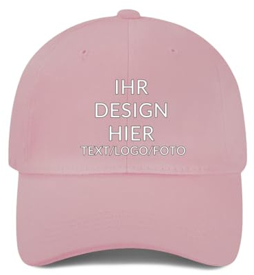 ROHBVMN Basecap personalisiert mit Foto/Logo/Text | Trucker Cap Mesh-Kappe selbst gestalten | Verstellbare Baseball Cap für Männer Frauen | Unisex Dad Cap Schwarz