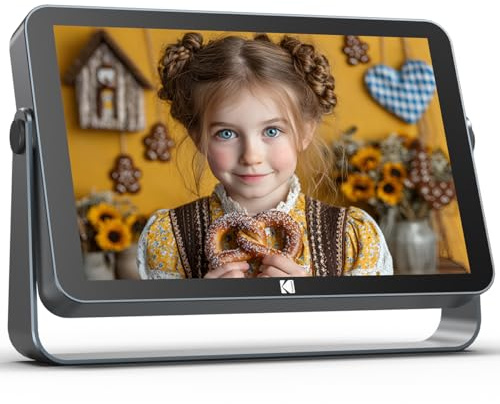KODAK Wireless Digital Picture Frame with 4000mAh Battery Powered,10.1 Inch 1920x1200 G+G IPS Touch Screen Digital Picture Frame, 32GB Storage, Auto-Rotate, KODAK APP, Gifts for Women
