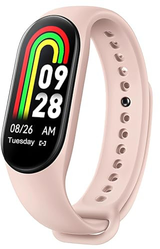Fitness Activity Trackers with All-Day Heart Rate Blood Pressure Blood Oxygen Sleep Monitoring Step Running Calorie Counter IP67 Waterproof Pedometer Sports Watch for Women Men Kids Seniors Pink
