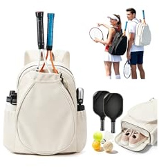 SZLX Zaino da Tennis per Donne e Uomini, Borsa da Tennis, Borsa Zaino per Badminton, Grande Borsas da Racchetta Borsas Sportiva che Può contenere 2 racchetta e scarpe da tennis