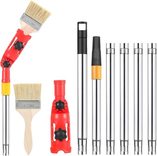 Multi Angle Paint Brush Extender Extendable Paint Brush Multi-fit Paint Brush Extender Tool for Ceiling Suitable Corner Edges for Walls Ceiling Painting Roller Set