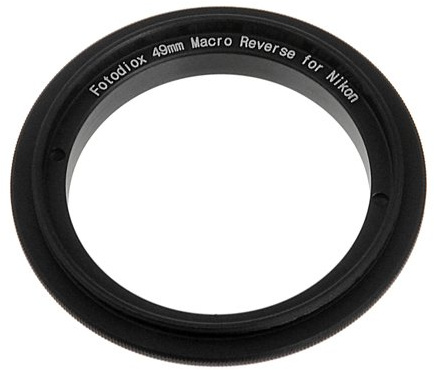 Fotodiox 10-Reverse-nikon-49 RB2A 49MM Filter Thread Lens, Macro Reverse Ring Camera Mount Adapter for Nikon