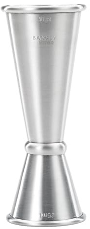 Barfly M37002 Japanese Style Jigger, Stainless Steel, 25 ml x 50 ml