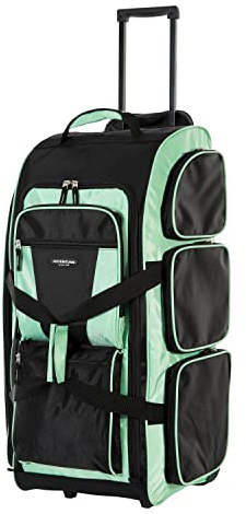 Travelers Club 30 Xpedition Rolling Duffel Bag, Seafoam