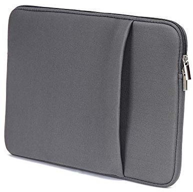 B2015 Laptop Sleeve Soft Zipper Pouch 15.6'' Laptop Bag Replacement for MACBOOK Ultrabook Laptop Grey Maiju