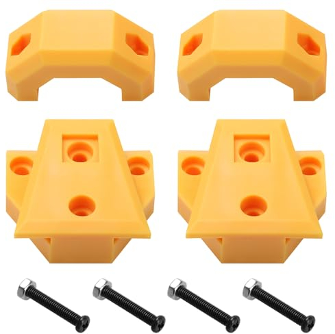seork Werkzeugtaschen-Halterungen (2 Stück) passend für Packout Eck-Werkzeugkästen, Beutel-Clips für ToughBuilt ClipTech, Gelb