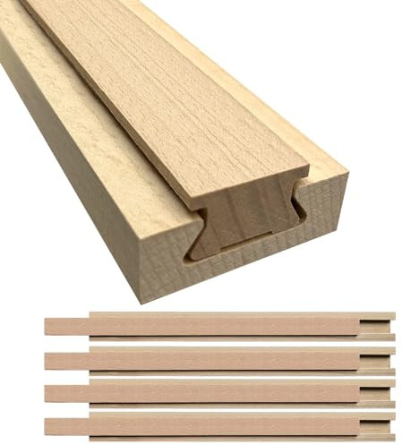 Guide per cassetti in legno centrale/inferiore/classico montato su cassetti, 40 cm, in legno, guide per cassetti sottopiano, kit di ricambio per cassettiera (L002-16In-4P)