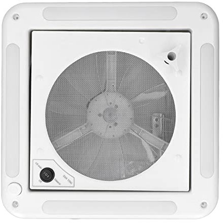 Xiuganpo Ventilatore Tetto per 12V 3,6W, Sostituzione Dell'aspiratore per Reversibile con Luce a LED, Ventilatore Tetto a Basso Rumore Adatto per, Barca