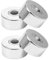 Set of 4 Rosettes for Shower Fittings, 70 x 30 mm Shower Fitting Cover Rosette Shower Fitting Shower Rosette Cover, Cover Rosette 3 Sizes Adjustable for Shower Taps, Taps, Heating Pipes