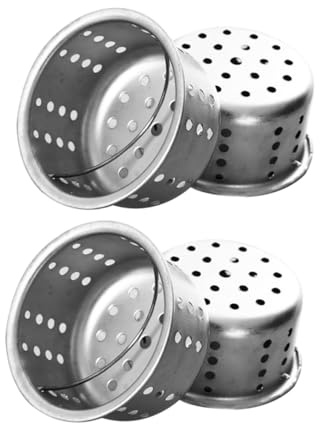 Hemobllo 5pièces Filtre Évier Cuisine Acier Inoxydable Avec Anse Passoire Evier Anti-obstruction Panier Filtre Bassin Lavabo Pour Cuisine Et Salle De Bain