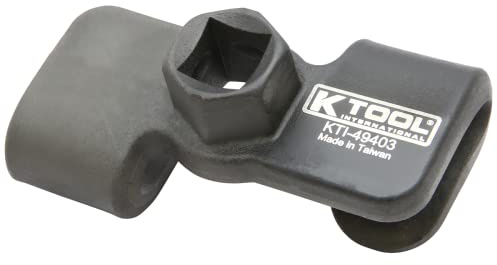 K Tool International 49403 Universal Automotive Wrench Extender Adaptor with 1/2 Inch or 21mm Hex Drive for Garages, Repair Shops, and DIY, Drop Forged Body with Heat Treatment, Extendable, Black