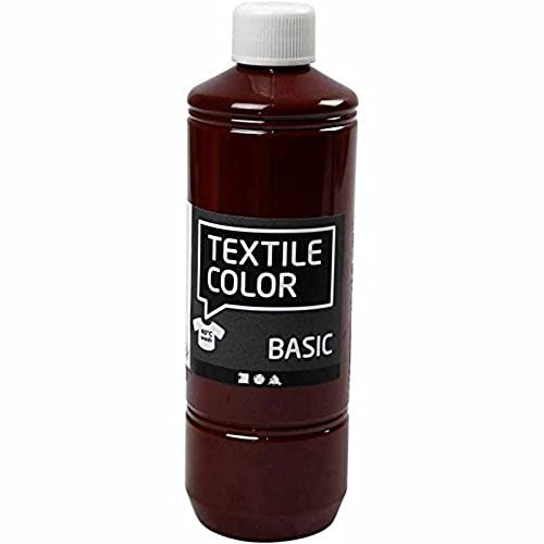 Textilfärg, brun, 500 ml