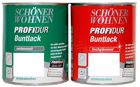 Schöner Wohnen ProfiDur Buntlack 0,75L cremeweiß Ral 9001 seidenmatt