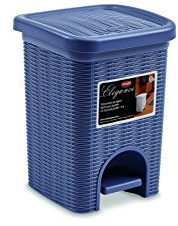 Stefanplast Elegance Bad-Mülleimer, Marineblau, 20,5 x 20,5 x 28 cm