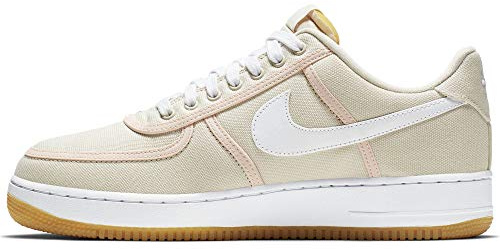Nike Herren Air Force 1 '07 Premium Sneaker, Mehrfarbig Light Cream White Crimson Tint 000, 38 EU