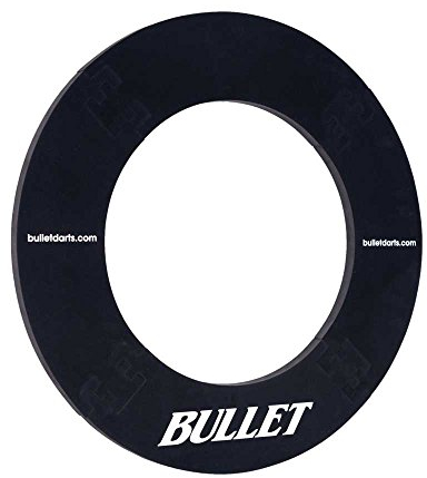 BULLET-Darts surroundring för alla gändiga darttavlor – högklassig kantning – väggskydd för Dartboard svart
