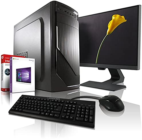 Komplett PC Intel i5 Allround/Multimedia Computer mit 3 Jahren Garantie! | Intel Core i5® 4430 Quad Core, 3.2 GHz | 8GB | 120GB SSD | 500GB | 6xUSB | Win11 | 24 Full-HD | Tastatur+Maus #6576