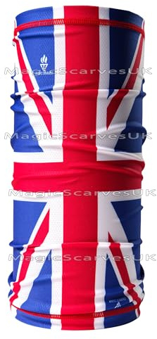 Magic Scarves Union Jack Flag Bandana Neck Tube Warmer British UK Snood Britain Neck Scarf Flag of UK MOD Scooter Biker Gaiter