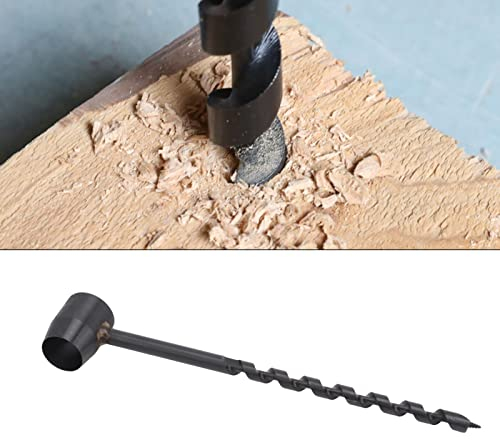 Manual Auger Drill, Manual Hole Digger, Bushcraft Survival Tool, Woodworking Extended Hand Drill, Portable Hand Wood Auger Bit for Camping Shelter Building(10‑230mm/0.39‑9.06in)
