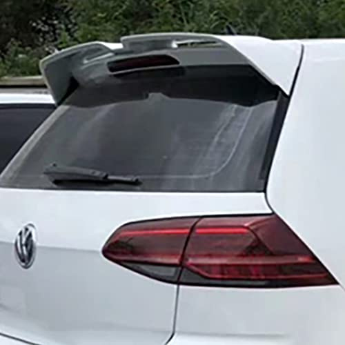 Dciustfhe ABS Material Auto Heckspoiler Lippe Kofferraum Heckflügel, für Volkswagen VW Golf 7 MK7 GTI GTD R 2013-2019 StoßStange Dach Deckel Tail Wing High Kick Heckklappe Styling,White Style