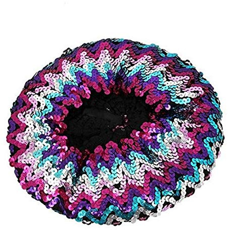 Chemo huvudbonader mössa paljett basker hatt keps - turban bandana gnistrande ABBA Voyage, mång, one size