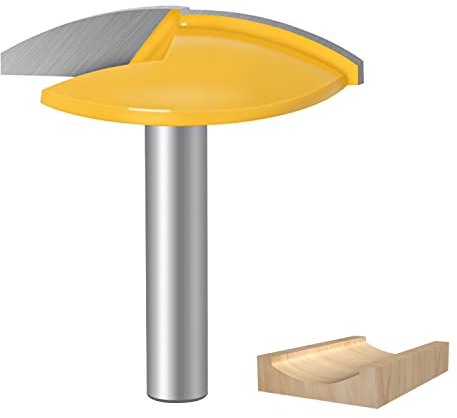 Horizontal-Kronenfräser 8mm, Radiusfräser Oberfräse Fräser Set, Tischfräse für Holz Hohlkehlfräser, Schaft Horizontal-Kronenfräser für Holzbearbeitung, DIY