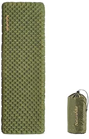 Naturehike Thermal 3,5R- Camping Isomatte Ultralight 4 Jahreszeiten (-6℃) Selbstaufblasend mit aufblasbarer Tasche,Isomatte Luftmatratze Langlebige Hoher R-Wert, hohe Isolierung, für den Winter