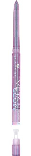 Esence META GLOW Lápiz de ojos duo-chrome nº 02, azul, duradero, altamente pigmentado, resistente a las manchas, color intenso, vegano, impermeable, sin micropartículas de plástico, sin