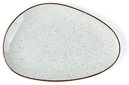 Holst Porzellan RT 134 - Fuente ovalada (porcelana, 27 cm, 27 x 18 x 2 cm), color beige