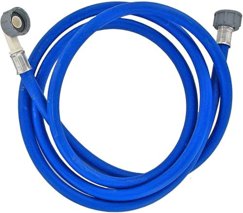 Universal 2.5m Washing Machine Cold Water Fill Inlet Pipe Feed Hose – Flexible and Durable Washing Machine Pipe, Dishwasher Inlet Hose, Extra Long Washing Machine Hose for All Models.